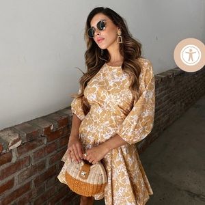 Shop Starlow She's So Golden Babydoll Dress